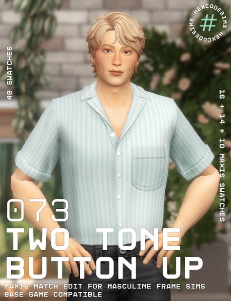 Sims 4 Cc Button Up Male, Sims 4 Male Tops Maxis Match, Sims Guy Clothes, Sims 4 Cc Button Up, Male Sims 4 Cc Clothing Maxis Match, Sims Men Clothes, Sims 4 Cc Maxis Match Male Clothing, Sims 4 Male Clothes Maxis Match, Sims 4 Male Cc Maxis Match