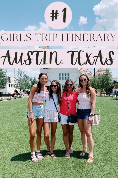 Here are the exact spots to see and visit when you are traveling to Austin, Texas. We had the best time in Austin for our summer girls trip. What To Wear In Austin Texas Summer, Austin Summer Outfits, Austin Texas Outfits, Texas Summer Outfits, Texas Airport, Weekend In Austin Texas, Trip To Austin Texas, Trip Outfit Summer, Weekend In Austin