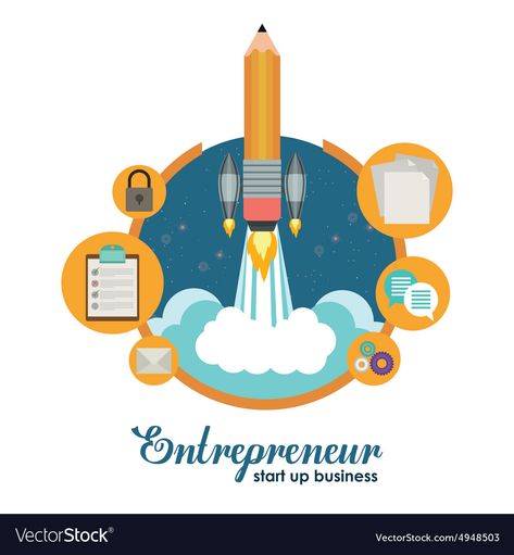 Entrepreneurship Images, Entrepreneur Illustration, Logo Ideas Design, Entrepreneur Logo, Club Poster, Business Concept, Accounting And Finance, Creative Pictures, Logo Ideas