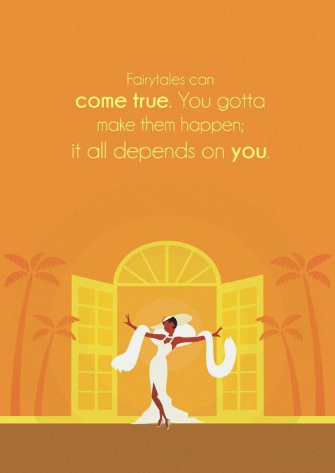 Princess And The Frog Minimalist, Tiana Almost There, Pixar Quotes, Frog Quotes, Cute Backgrounds For Iphone, Disney Princess Tiana, Frog Wallpaper, Disney Princess Quotes, Disney Movie Quotes