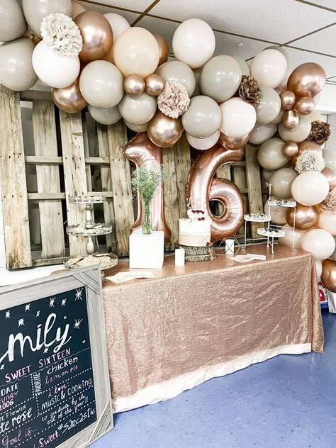 Rustic with a touch of Glam Birthday Party Ideas | Photo 2 of 11 Sweet Sixteen Country Theme, Country Themed Sweet 16, Rustic Sweet 16 Party Ideas, Country Sweet 16 Party Ideas, Backyard Sweet 16 Party Ideas, 16 Birthday Party Decor, Sweet 16 Party Ideas On A Budget, Glam Birthday Party Ideas, Country Sweet 16