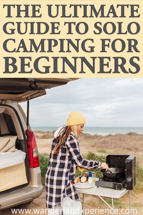 New to solo camping? This comprehensive guide covers essential gear, safety tips, and strategies for an unforgettable adventure. Essential Camping Gear List, Solo Camping Women, Camping Beginners Guide, Prepare For Camping Trip, Solo Car Camping Women, Camping For Beginners Families, Camping Solo, What To Bring Camping, Tent Hacks