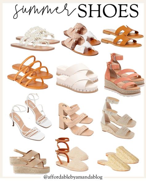 7 Cute Summer 2021 Shoe Trends - Affordable by Amanda, Top US Style Blog Best Summer Shoes, Style Influencers, Shoes 2021, Square Toe Shoes, Corporate Fashion, Embellished Flats, Embellished Shoes, Shoe Trends, Trendy Outfit