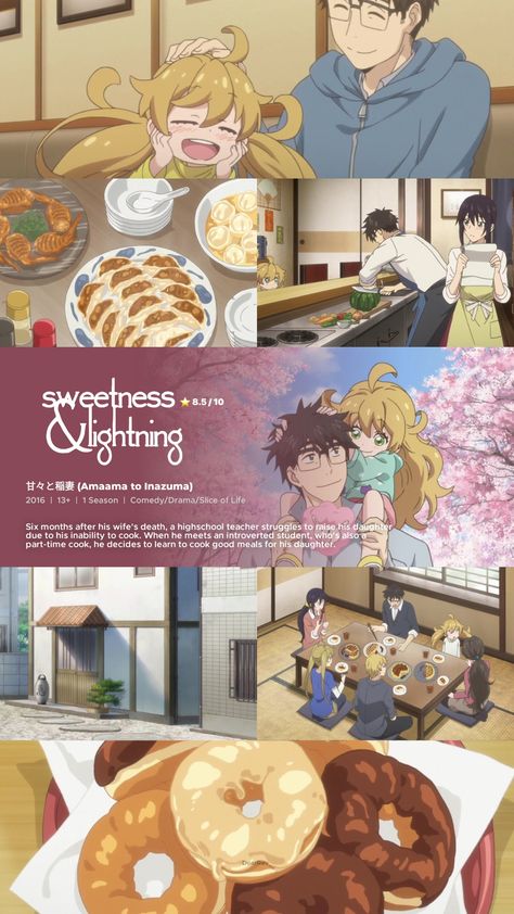 Cartoons Recommendations, Cartoon Movie Recommendations, Cartoon Recommendations, Cute Anime To Watch, Cartoon To Watch, Sweetness And Lightning, Animated Movie Characters, Food Movie, Anime Recs