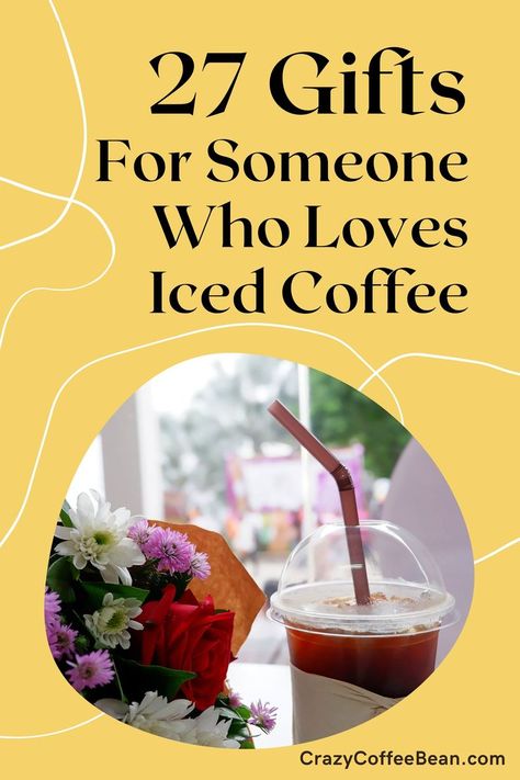 Gifts For Someone Who Loves Iced Coffee Ice Coffee Gift Basket, Iced Coffee Gift Basket Ideas, Coffee Lovers Basket, Diy Iced Coffee, Iced Coffee Gifts, Drink Basket, Coffee Lover Gifts Basket, Coffee Drinker Gifts, Coffee Basket