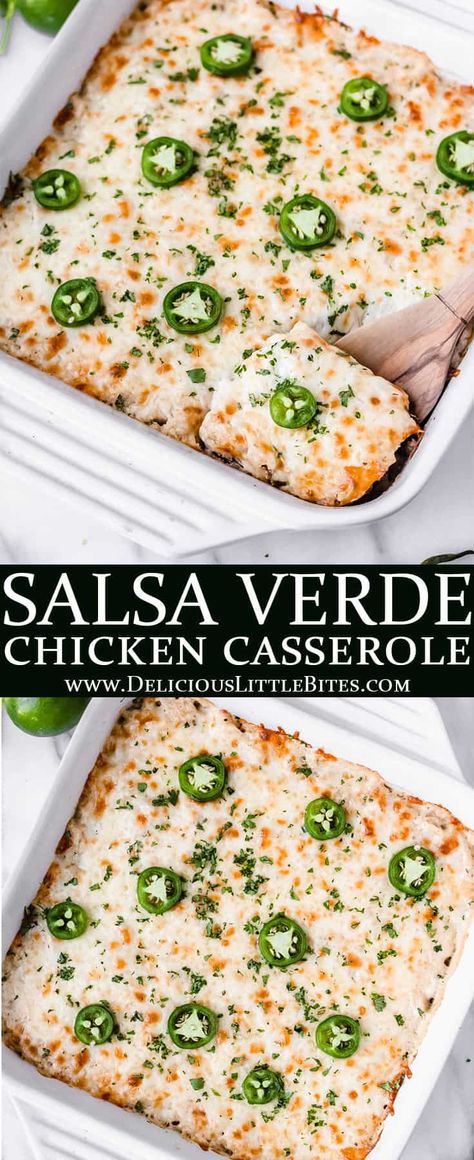 Low Carb Salsa Verde Chicken Casserole, Chicken Salsa Casserole, Chipotle Chicken Casserole, Chicken Salsa Verde Casserole, Spicy Chicken Casserole Recipes, Spicy Casserole Recipes, Recipes Using Salsa Verde, Recipes With Salsa Verde, Chicken Verde Casserole