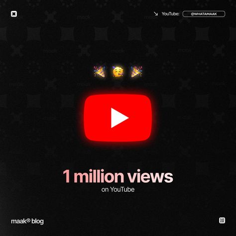 ╳ 1,000,000 views on YouTube! 👀 Today we’re celebrating another achievement. Our YouTube channel with beats has surpassed one million views. We’d love to have more subscribers, but in this niche, it’s quite challenging to achieve. Right now, our entire team is brainstorming a new strategy for the channel, marketing, and content. After all, getting a YouTube plaque for at least 100,000 subscribers would be amazing. We’re keeping up the work! #maak #youtube #youtuber #youtubers #youtubechann... 1 Million Views Youtube, 1k Subscribers Thank You, Youtube Plaque, 1 Million Subscribers, Subscriber Count, Million Subscribers, Youtube Subscribers, One Million, 2025 Vision