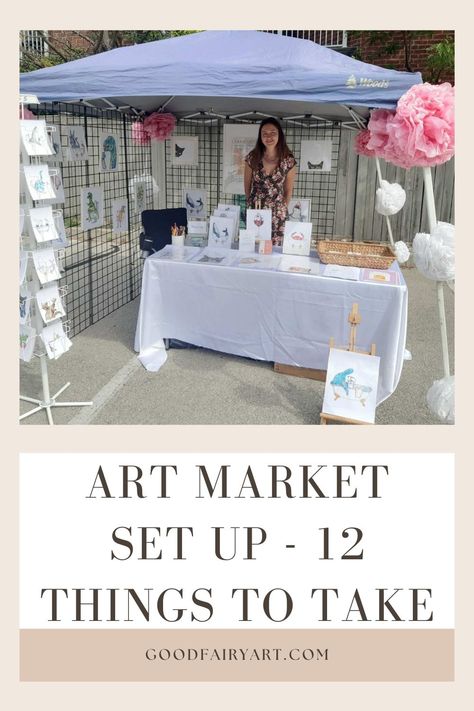 Market Displays Booth Ideas, Art Festival Booth Display, Festival Booth Display, Craft Table Display, Wedding Show Booth, Booth Display Ideas Diy, Art Festival Booth, Art Fair Display, Art Booth