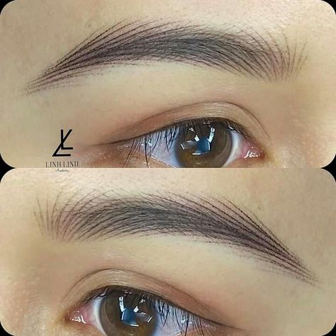 Esthetician Notes, Feather Eyebrows, Eye Brow Tattoo, Eyebrows Design, Drawing Eyebrows, Mircoblading Eyebrows, Cosmetic Tattooing, Eyebrow Design, Brow Tattoo