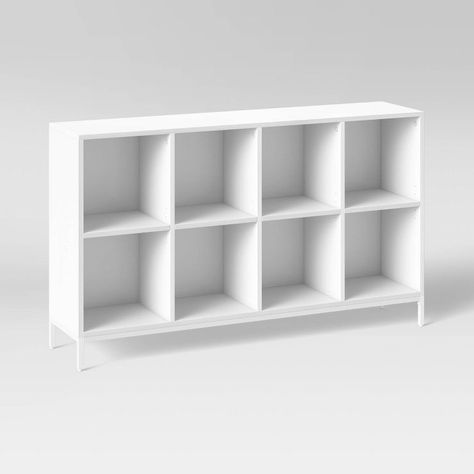 White Storage Cubes, Cube Bookshelf, Bookshelf White, Cube Shelving, Storage Bookshelf, Natural Twist, Homeschool Room, Storage Shelving, Cube Bookcase