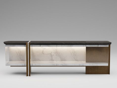 Sideboard with integrated lighting FOIL | Sideboard by ENNE Integrated Lighting, Console Table Design, Tv Console Table, Tv Shelf, Dressing Table Design, Marble Console, Sideboard Table, Side Board, Sideboard Designs