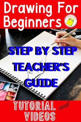 Art Handouts, Teaching Drawing, Easy Drawing Tutorial, Art Lessons For Kids, Student Drawing, Drawing Activities, Basic Drawing, Middle School Classroom, Drawing Tutorial Easy