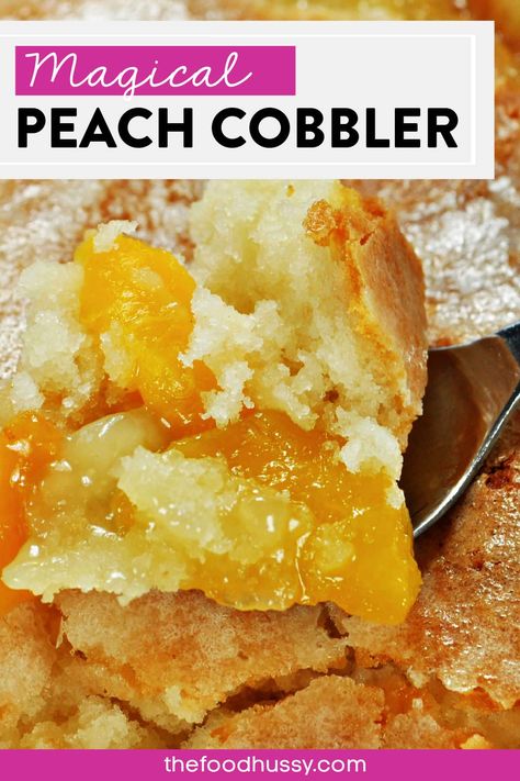 Old fashioned peach cobbler...or any fruit Magic Peach Cobbler, Can Peach Cobbler, Canned Peach Cobbler Recipe, Fruit Cobbler Recipe, Old Fashioned Peach Cobbler, Cake With Fruit, Cobbler Recipes Easy, Easy Peach Cobbler Recipe, Cobbler Easy