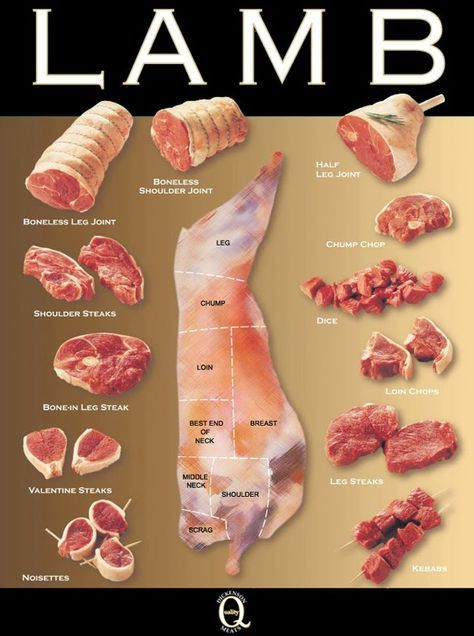 Lamb Cuts Valentines Steak, Beef Cuts Chart, Lamb Cuts, Meat Butcher, Lamb Dishes, Food Info, Beef Cuts, Processed Meat, Lamb Chops