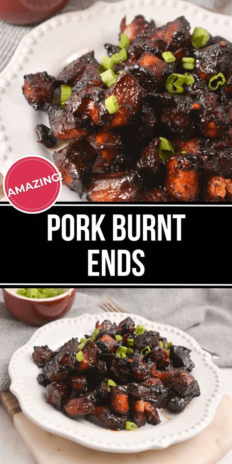 These Pork Burnt Ends are a delicious appetizer that combines savory pork shoulder bites with garlic, honey, and red pepper flakes. Pork Burnt Ends, Pork Bites, Pork Belly Burnt Ends, Fourth Of July Celebration, Garlic Honey, Honey Barbecue, Delicious Slow Cooker Recipes, Pork Rub, Burnt Ends