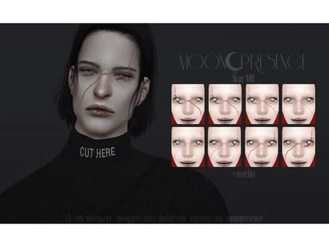 Sims4 Mod, Eye Scar, Tattoo Over Scar, Sims 4 Male Clothes, Sims 4 Tattoos, The Sims 4 Skin, Scar Tattoo, Pelo Sims, Sims 4 Cc Skin