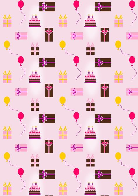 Free digital birthday scrapbooking paper - ausdruckbares Geschenkpapier - freebie | MeinLilaPark – DIY printables and downloads Diy Gift Wrapping Paper, Birthday Pattern, Printable Paper Patterns, Free Printable Planner, Digital Paper Free, Birthday Freebies, Label Printable, Free Printable Planner Stickers, Birthday Wrapping