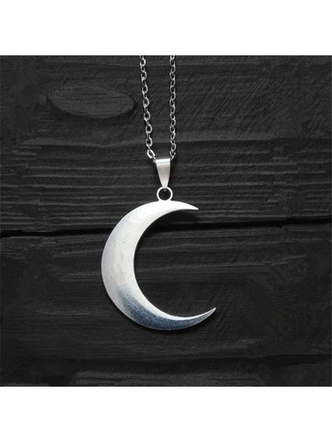 Fashion Antique Silver Color Big Crescent Moon Pendant Necklace Gothic Style Amulet Moon Jewelry GiftsI discovered amazing products on SHEIN.com, come check them out! Cross Choker Necklace, Cosplay Jewelry, Big Necklace, Wiccan Jewelry, Style Gothic, Crescent Moon Pendant, Moon Pendant Necklace, Crescent Moon Necklace, Moon Jewelry