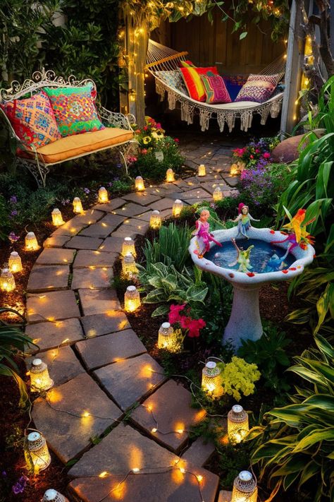 Incorporate fun and quirky ornaments like gnomes and mosaic planters to infuse personality into your garden retreat. It’s a simple way to add character and whimsy. #GardenDecor #QuirkyGarden #WhimsicalOrnaments Funky Backyard, Quirky Ornaments, Quirky Garden, Creating A Garden, Mosaic Planters, Garden Retreat, Garden Whimsy, Whimsical Decor, Whimsical Garden