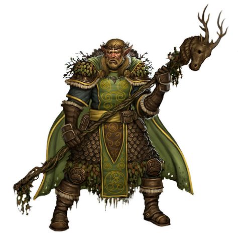 This is the guy you want defending your forest for you. Stocky giant male druid. Druid by Sam-Peterson on DeviantArt Magic Council, Dnd Druid, Male Elf, Elf Druid, Fantasy Races, Dungeons And Dragons Characters, Manama, D&d Dungeons And Dragons, Fantasy Armor