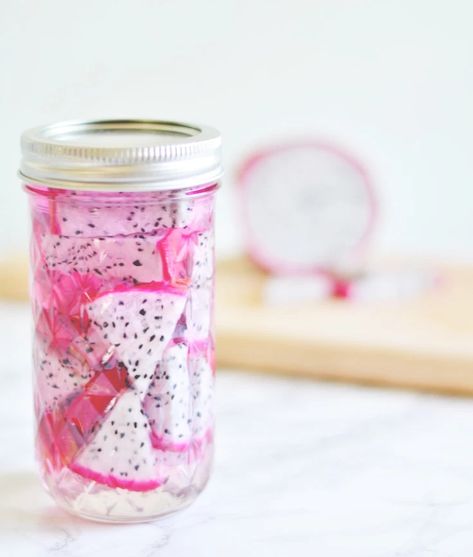 Dragon Fruit Syrup Recipe, Recipes With Dragon Fruit, Fruit Simple Syrup, Fruit Syrup Recipe, Dragonfruit Recipes, Simple Syrup Recipe, Simple Syrup Recipes, Syrup Recipe, White Dragon