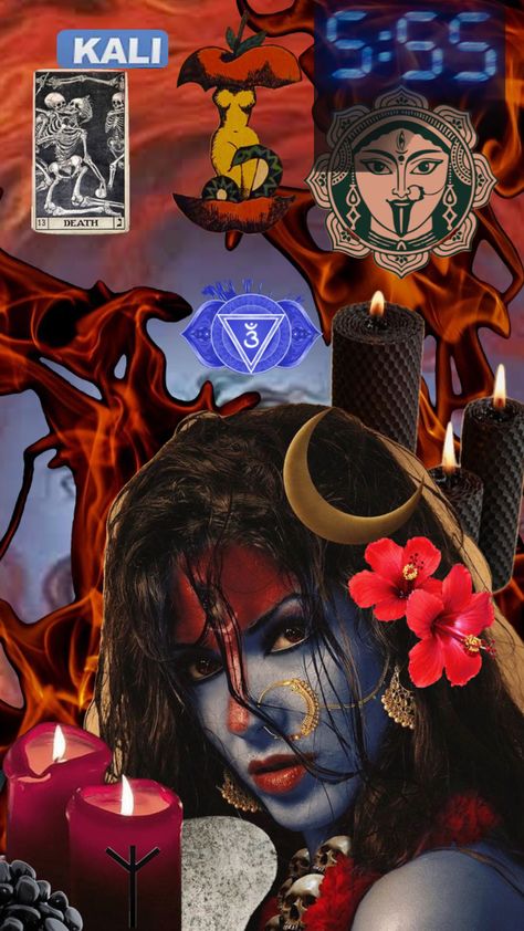 Kali Wallpaper, Santa Sara, Goddess Magick, Spiritual Pictures, Mother Kali, Kali Ma, Maa Kali, Witches Altar, Sea Wallpaper