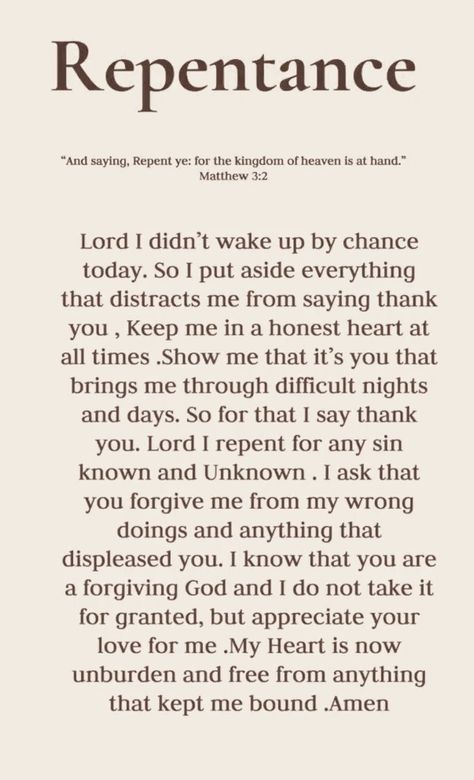 Repentance Prayer, Deliverance Prayers, Christian Bible Study, Bible Study Lessons, Bible Study Verses, Christian Girl, Good Prayers, Bible Motivation, Christian Bible Quotes