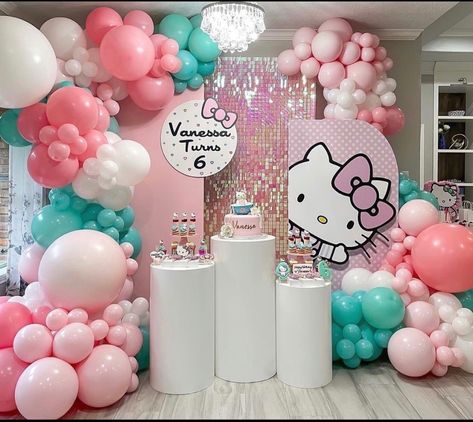 Hello Kitty Baby Shower, Hello Kitty Birthday Theme, Hello Kitty Theme Party, Hello Kitty Birthday Cake, Ninjago Birthday, Mickey Mouse 1st Birthday, Bubble Guppies Birthday, Hello Kitty Birthday Party, Hello Kitty Baby