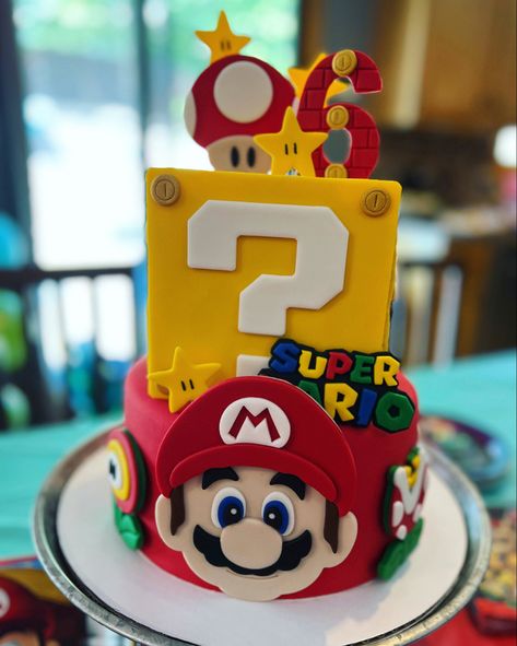 Fondant cake topper and decorations. Make tour cake pop with these custom toppers Fondant Mario, Super Mario Birthday Cake, Nintendo Cake, Mario Birthday Cake, Fondant Cake Topper, Super Mario Birthday, Mario Birthday, Cake Pop, Fondant Cake