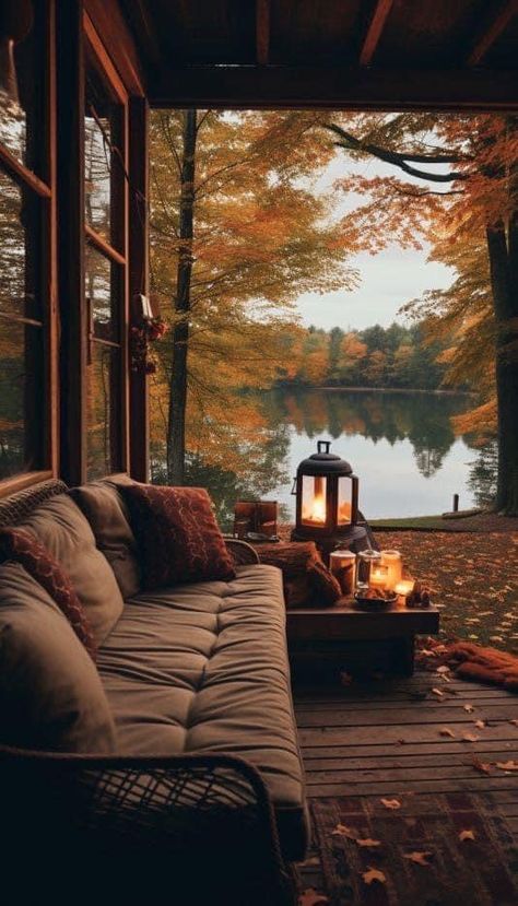 Cosy Garden, Cabin Aesthetic, Thanksgiving Wallpaper, Autumn Scenes, Autumn Scenery, Fall Pictures, Cozy Place, Autumn Cozy, Fall Wallpaper