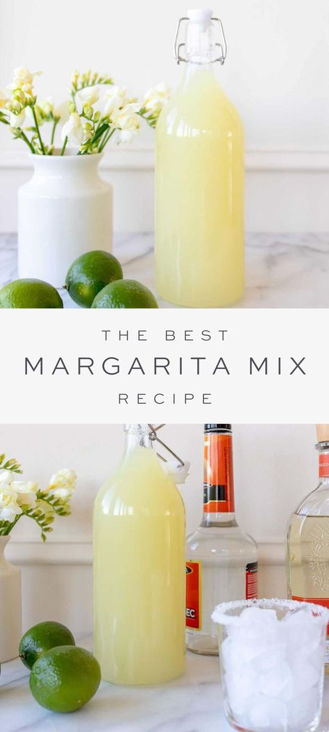 Homemade Sour Mix For Margaritas, Picture Of Margarita, Margarita Recipes For Margarita Machine, Diy Margarita Salt Rimmer, Premixed Margarita Recipes, Homemade Cocktail Mixers, How To Make Margaritas At Home, Margarita Mixer Recipes, Best Margarita Mix To Buy