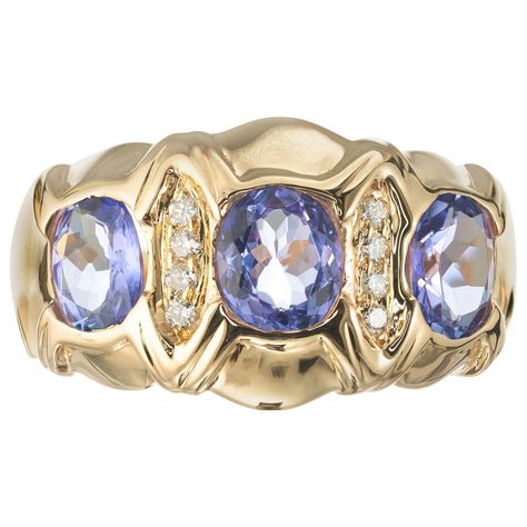 Tanzanite diamond ring