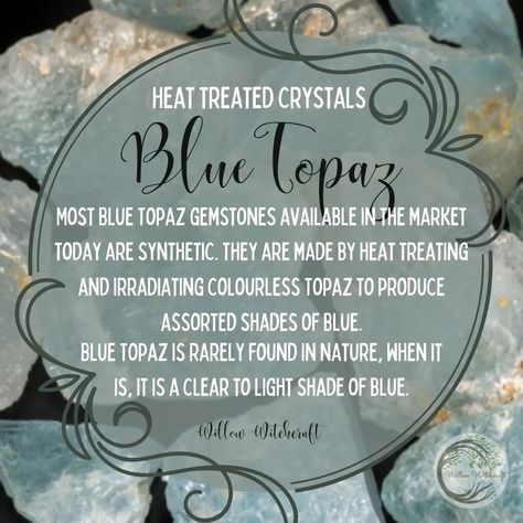 Water Witchcraft, Crystal Witch, Abc Order, Crystals Healing Properties, Crystals Healing, Gemstone Meanings, Heat Treating, Blue Gemstones, Healing Properties