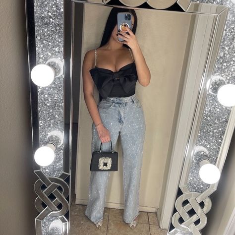 @gorda.7 wearing our diamond rhinestone jeans 👩🏻‍❤️‍💋‍👩🏻🪩🎀 so so iconic SHUT UP !! get urs besties, link in bio 🪩👩🏻‍❤️‍💋‍👩🏻!! #fashion #rhinestones #denimjeans #denim #xplore Rhinestone Jeans Outfit, Diamond Jeans, Bio Fashion, Rhinestone Jeans, Jeans Outfit, Shut Up, Jean Outfits, Link In Bio, Denim Jeans