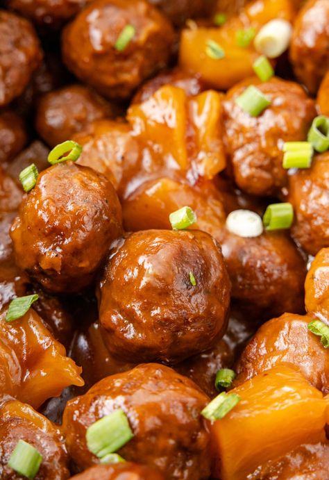 Crockpot Sweet And Sour Meatballs, Slow Cooker Frozen Meatballs, Meatballs Pineapple, Frozen Meatballs Crockpot, Sweet N Sour Meatballs, Homemade Sweet And Sour Sauce, Slow Cooker Salisbury Steak, Sweet And Sour Meatballs, Crock Pot Meatballs