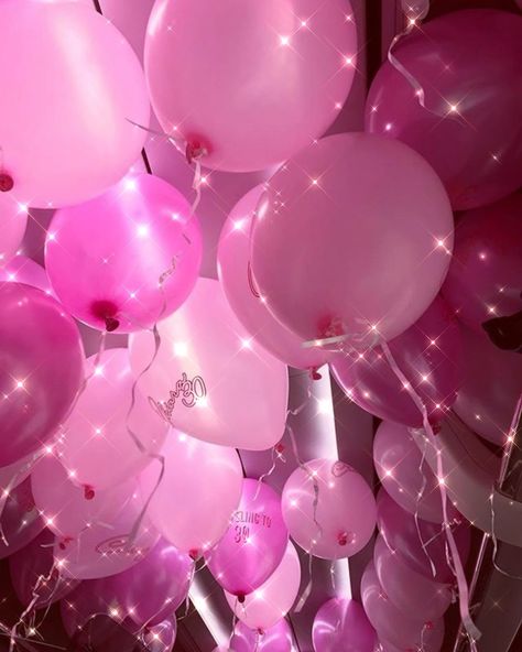 Pink Glitter Party Aesthetic, Cass Core, Balloons Aesthetic, Bday Background, House Party Aesthetic, Fun Beauty Products, Pink Glitter Wallpaper, Aesthetic Objects, I Believe In Pink