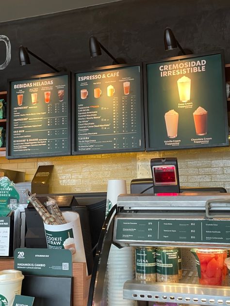 Cafe Menu Interior, Cafe Menu Boards Design, Coffee Shop Menu Board Ideas, Menu Boards Cafe, Cafe Menu Board Design, Starbucks Menu Board, Coffee Menu Board, Coffee Shop Menu Board, Cafe Menu Boards