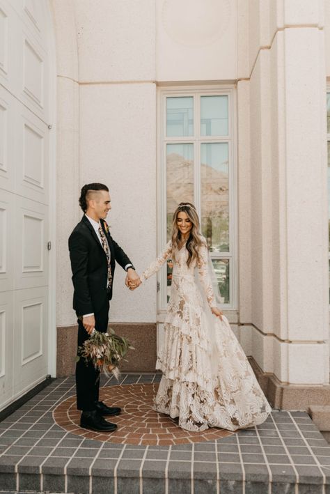 Modest Chic Wedding Dress, Lds Temple Wedding Dresses, Modest Bohemian Wedding Dresses, Boho Wedding Dress Modest, Modest Whimsical Wedding Dress, Modest Boho Wedding Dresses, Lds Bridesmaid Dresses, Modest Wedding Dresses Boho, Modest Boho Wedding Dress Bohemian