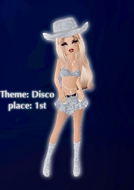 Dti Themes Retro Glamour, Disco Theme Dress To Impress, Dti Outfits Disco, Dti Disco Theme Outfit, Roblox Dti Theme Disco, Disco Dti Outfit Idea, Dress To Impress Electric Look Theme, Disco Dti Fits, Dress To Impress Disco Theme