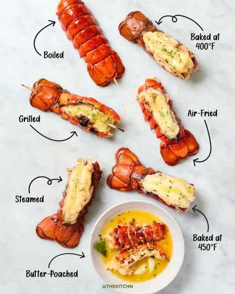 The Best Way to Cook Lobster Tail (Tested and Reviewed) | The Kitchn Lobster Tail Oven, Cook Lobster Tail, Easy Lobster Tail Recipe, Best Lobster Tail Recipe, Cook Lobster, Broil Lobster Tail, Cooking Lobster Tails, Grilled Lobster Tail, Lobster Dishes