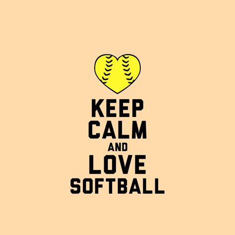 I love softball 😍 Softball Wallpaper Iphone Backgrounds, Softball Coach Quotes, Iphone Backgrounds Aesthetic, Aesthetic Softball, Cute Softball Quotes, Keep Calm Images, Softball Backgrounds, Softball Sign, Softball Posters