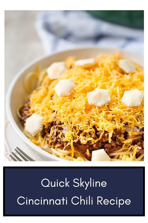 Delicious Copycat Skyline Cincinnati Chili recipe easy to make featuring a rich blend of ground beef and spices. Perfect for any meal or gathering. Cincinnati Chili Seasoning Recipe, Skyline Chili Recipe Copycat, Cincinatti Chili, Skyline Chili Recipe, Cincinnati Chili Recipe, Cincinnati Style Chili, Chili With Beans, Skyline Chili, Cincinnati Chili