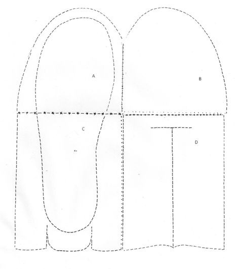 1c. TUTORIAL: How to Make the Side-Seam Moccasin-Boot | Simple Shoemaking Shop How To Make Moccasins Pattern, Leather Moccasins Diy Patterns, Mocassin Pattern, Leather Moccasins Diy, How To Make Moccasins, Felt Stitching, Moccasin Patterns, Handmade Shoes Pattern, Indian Footwear