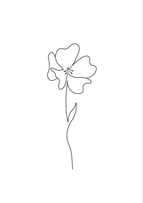 One Line Sweet Pea Tattoo, Violet Flower Tattoo Line Art, Petunia Flower Tattoo Simple, Athestic Tattoos, One Line Flower Tattoo Simple, Petunia Line Drawing, One Line Cosmos Flower, One Line Minimalist Drawing, Line Art Violet Flower