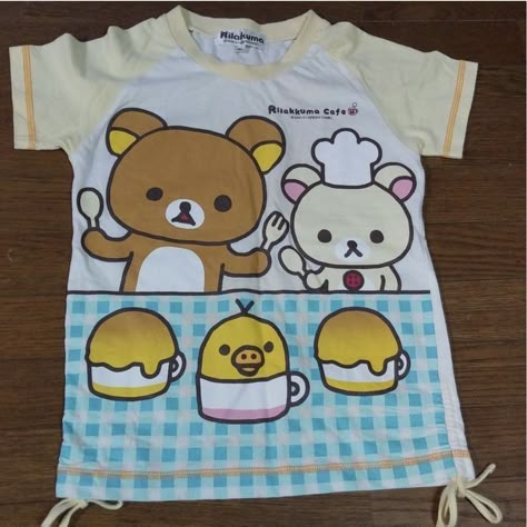 Kawaii Umbrella, Cutecore Aesthetic, Goofy Shirt, Rilakkuma Korilakkuma, Epic Clothing, Silly Clothes, Silly Shirt, Hat Aesthetic, Fashion Kawaii