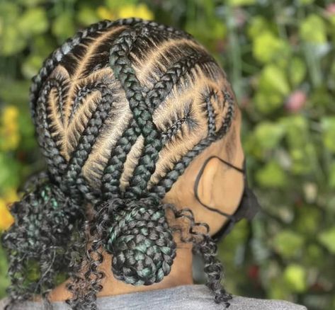 Hairstyles With A Heart, Most Beautiful Hairstyles, Black Kids Braids Hairstyles, Braids Cornrows, Short Box Braids Hairstyles, Feed In Braids Hairstyles, African Hair Braiding Styles, Cute Braided Hairstyles, Braided Cornrow Hairstyles