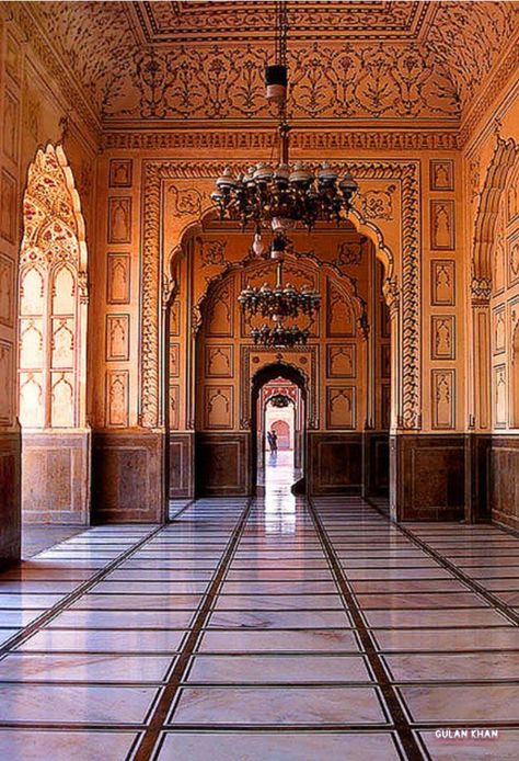 Awesome  beauty wonderful interior view of beautiful Badshahi mosque Lahore Punjab Pakistan Badshahi Mosque Interior, Punjabi House, Mosque Interior, Badshahi Mosque, Wall Carvings, Ancient Indian Architecture, Mughal Architecture, Punjab Pakistan, Interior View