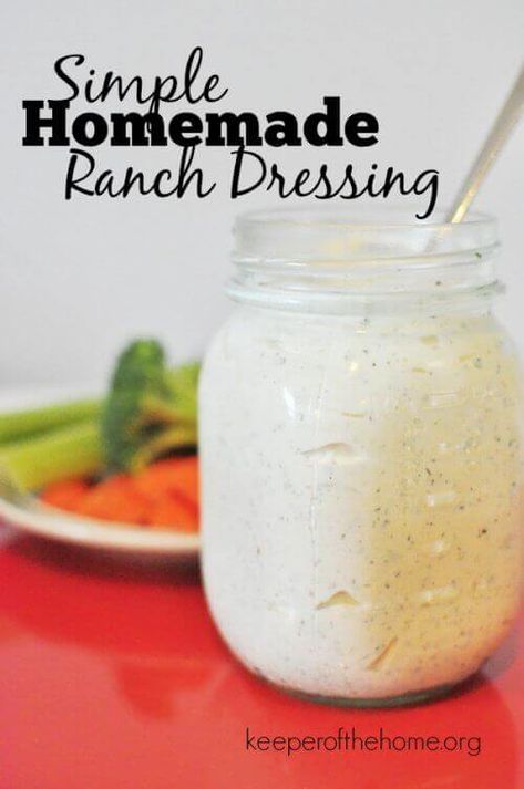 After testing and tweaking a few different recipes, I finally settled on a homemade ranch dressing that I really love and that tastes even better, in my opinion, than the kind I grew up with! Easy Homemade Ranch, Milk Ideas, Healthy Ranch, Keto Ranch, Amazing Salads, Ranch Dressing Recipe Homemade, Best Salad Dressing, Dressing Healthy, Gaps Recipes