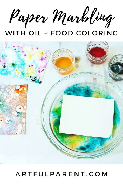 Science Projects For Preschoolers, Colorful Art Projects, Paper Marbling, Marbling Techniques, Water Marbling, Marble Painting, Marble Paper, Art Activities For Kids, Marble Art