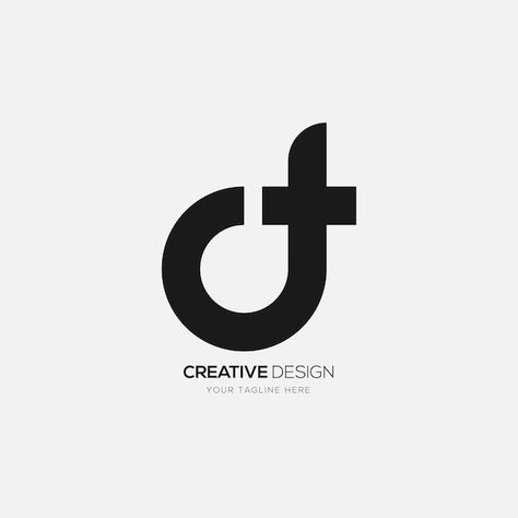 D Design Logo, D And C Logo, D Logo Design Ideas, Dr Logo Design, Dd Letter Logo Design, T Logo Design Letter, T Monogram Logo, D Text Logo, D Monogram Logo Design